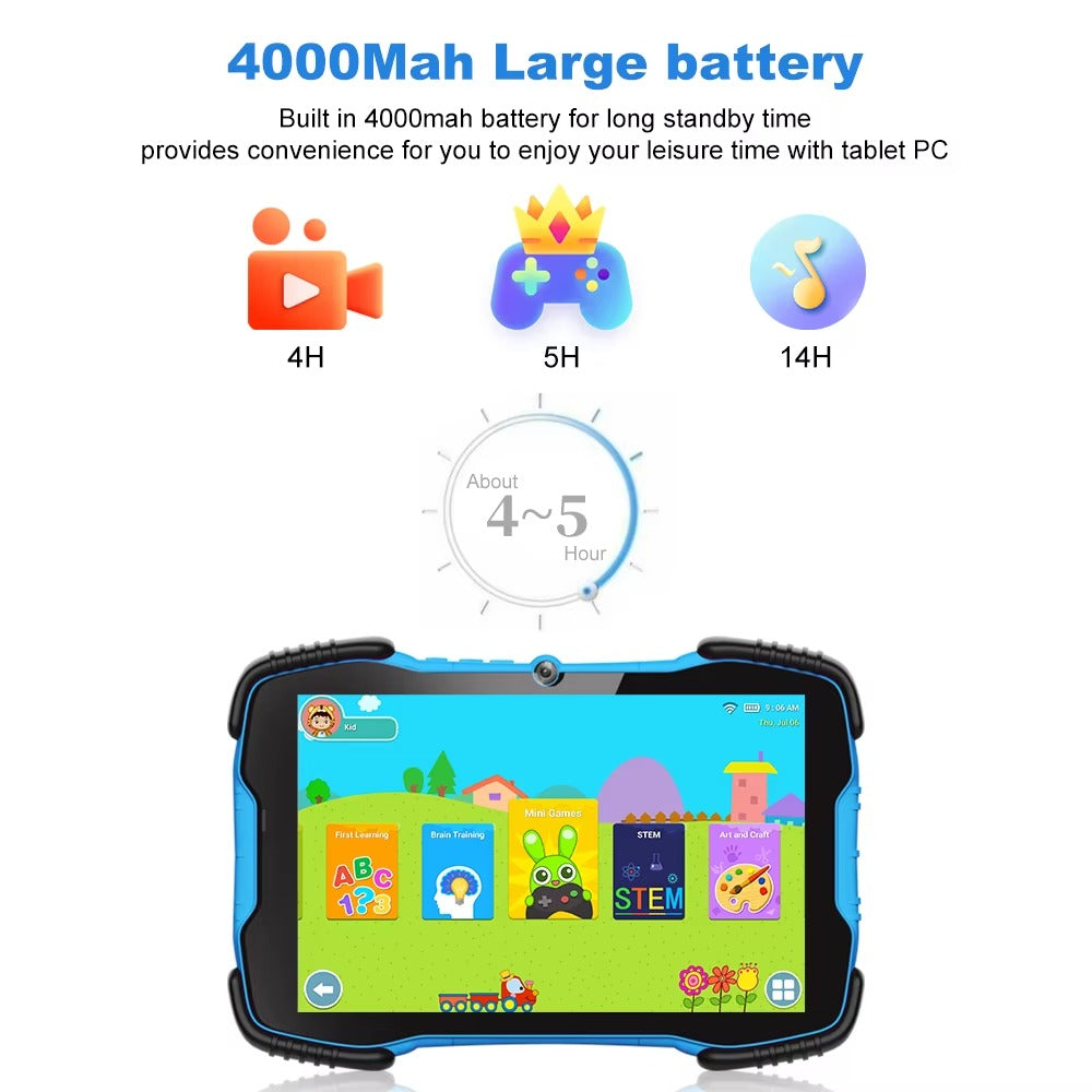 Tablette Éducative Ultra-Robuste pour Enfants – Le Cadeau Parfait de Noël !