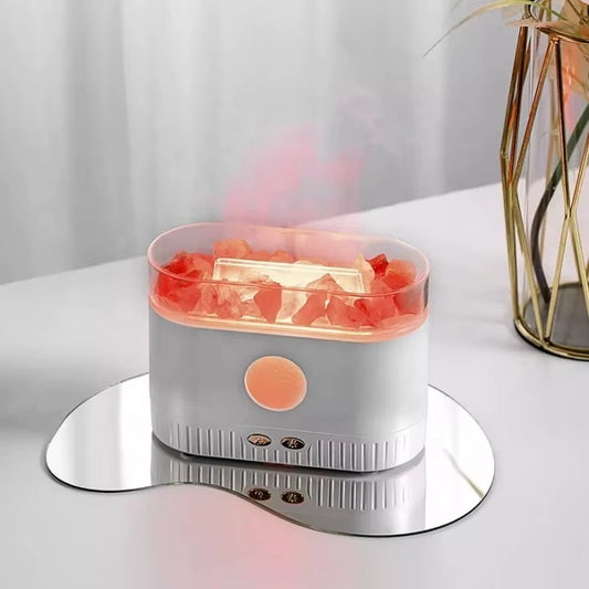 Diffuseur d'Arôme Cristaux — Humidificateur Ultrasonique Lumière Multicolore